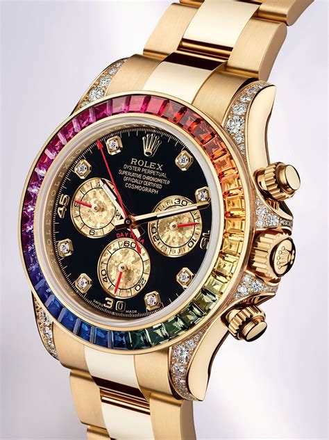 rainbow bezel rolex chronograph daytona|rolex rainbow.